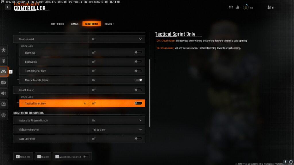 Black Ops 6 Movement Settings