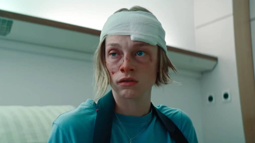 Hunter Schafer in Cuckoo, which may or may not have a post-credits scene. 