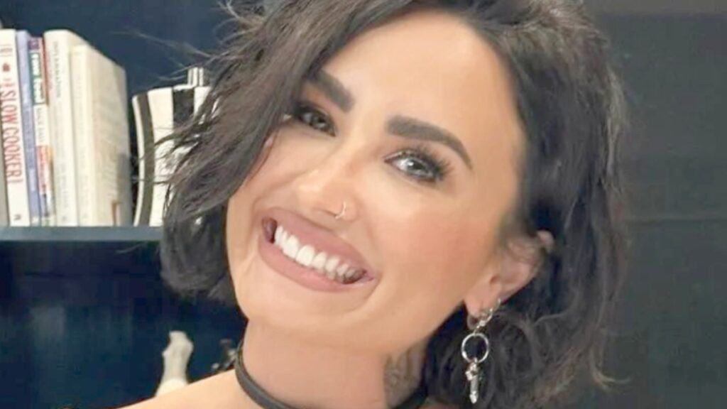 Demi Lovato smiles for the camera