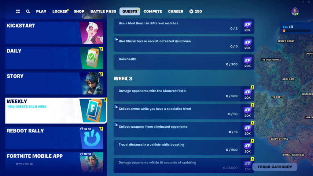 Fortnite Week 3 Quests