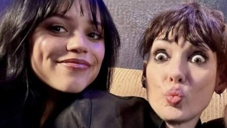 Jenna Ortega and Winona Ryder