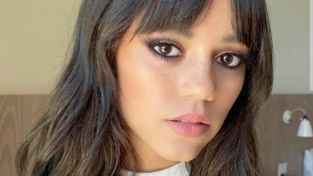 Jenna Ortega poses close up