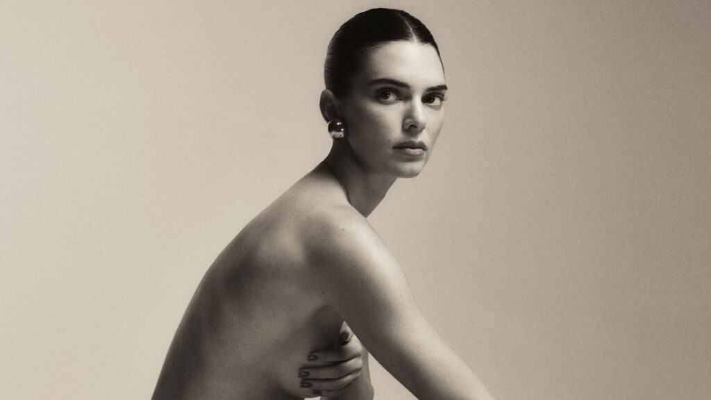 Kendall Jenner Recreates Victoria Beckham's Iconic Leg Pose in Racy Topless Photos