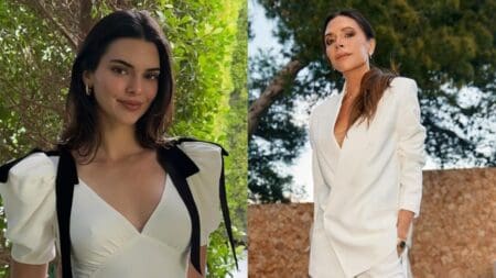 Kendall Jenner Recreates Victoria Beckham's Iconic Leg Pose in Racy Topless Photos