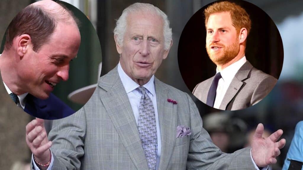 Prince William, King Charles and Prince Harry