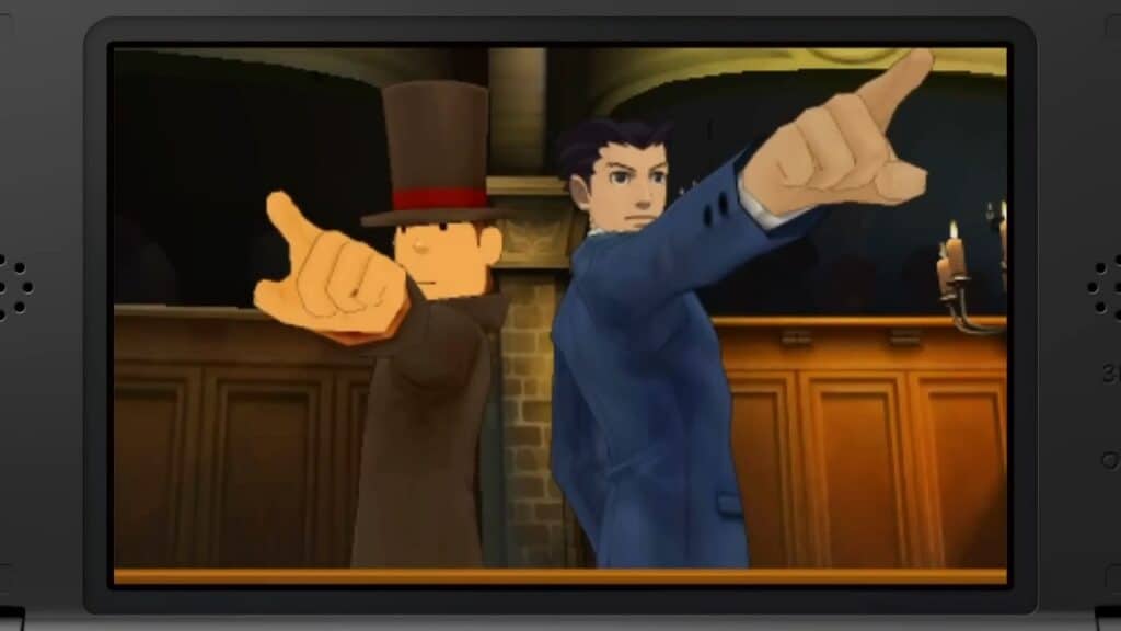 Professor Layton vs Ace Attorney Screenshot