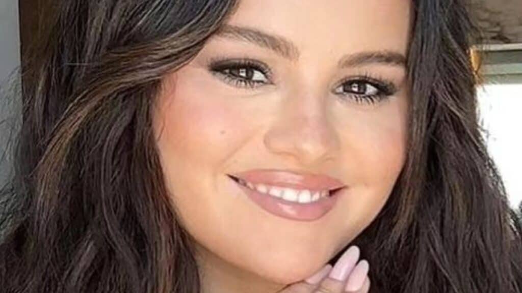 Selena Gomez poses close up