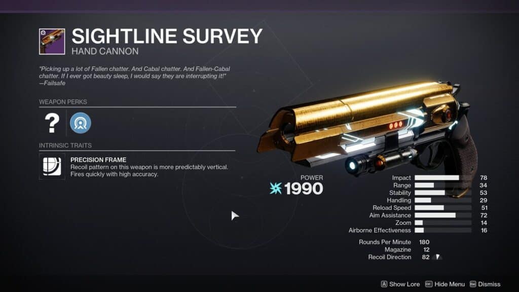 Sightline Survey