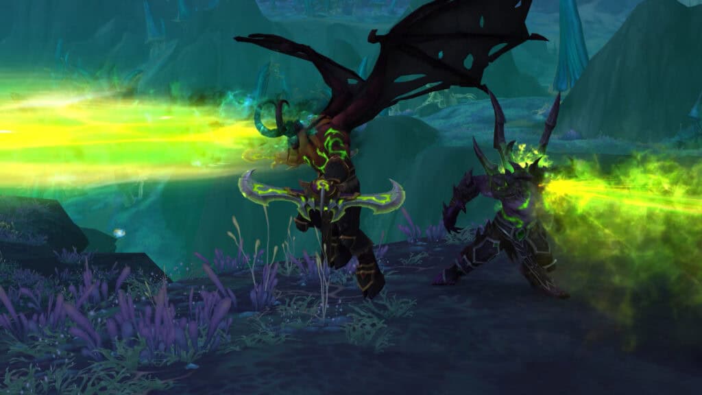 Demon Hunters Shooting Laser Beams