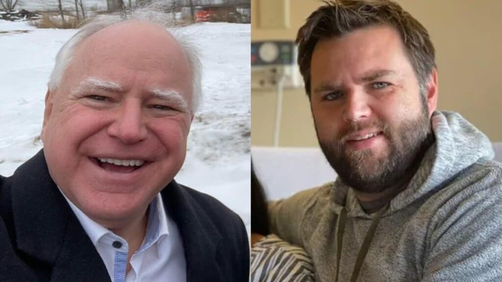 JD Vance Couch story, Tim Walz JD Vance