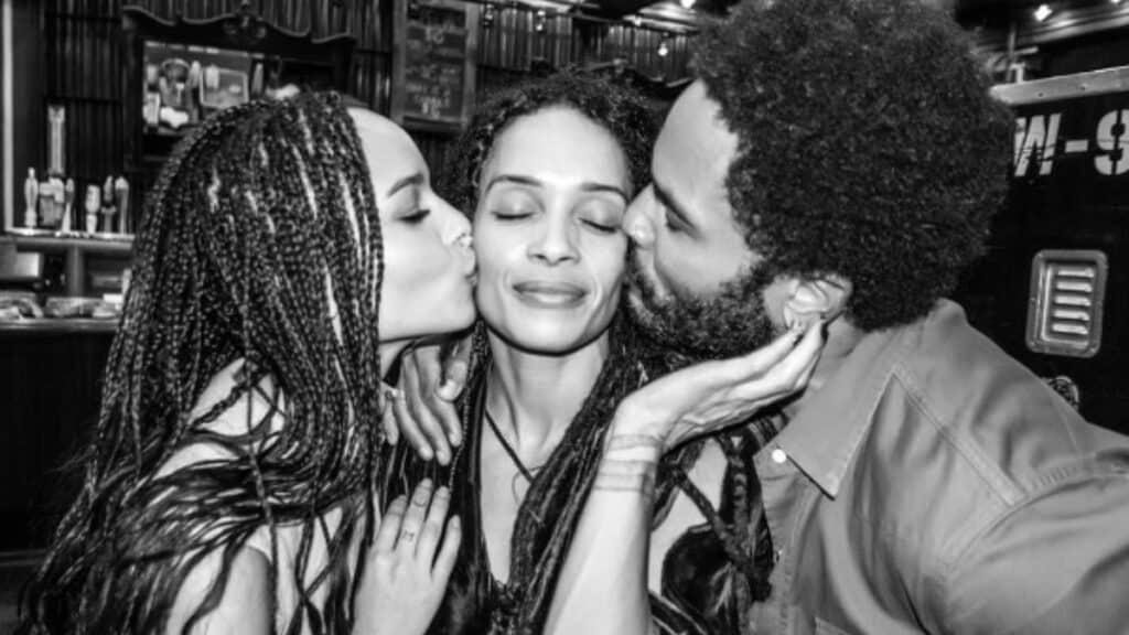 Zoe Kravitz and her mom