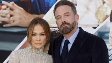 Ben Affleck and Jennifer Lopez on the red carpet