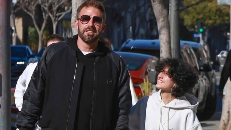 Ben Affleck with Jennifer Lopez's child Emme