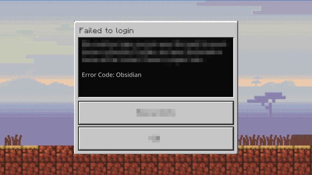 How to Fix Error Code Obsidian in Minecraft