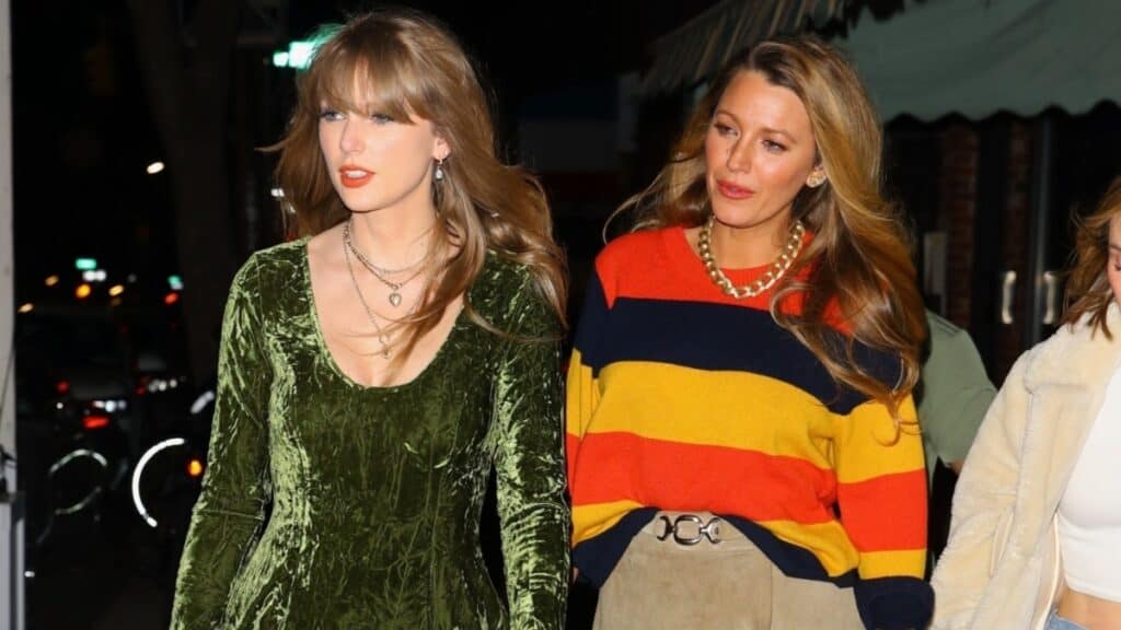 Taylor Swift and Blake Lively spend time together at Lucali in Brooklyn in New York.