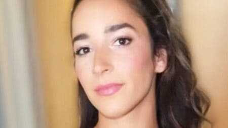 Aly Raisman smiles close up