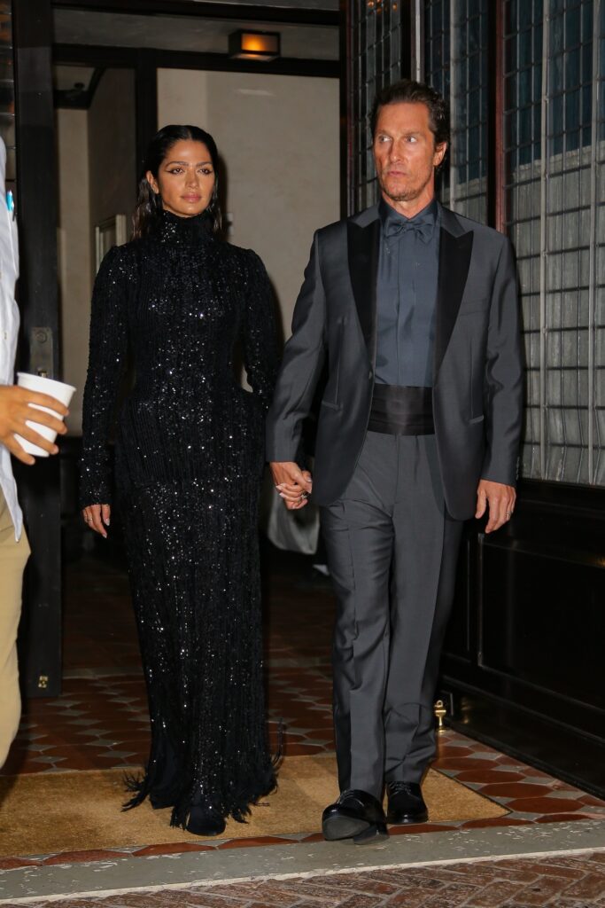 Matthew McConaughey and Camila Alves head to the Kering event in NYC