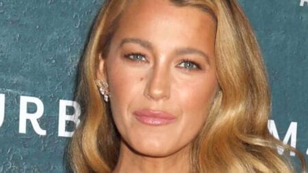 Blake Lively poses close up