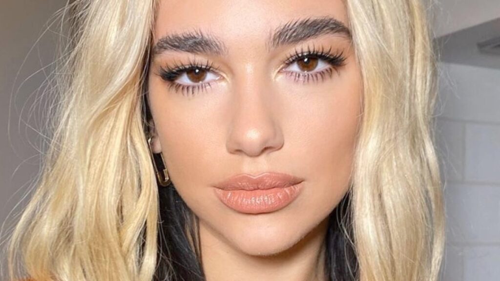 Dua Lipa poses close up