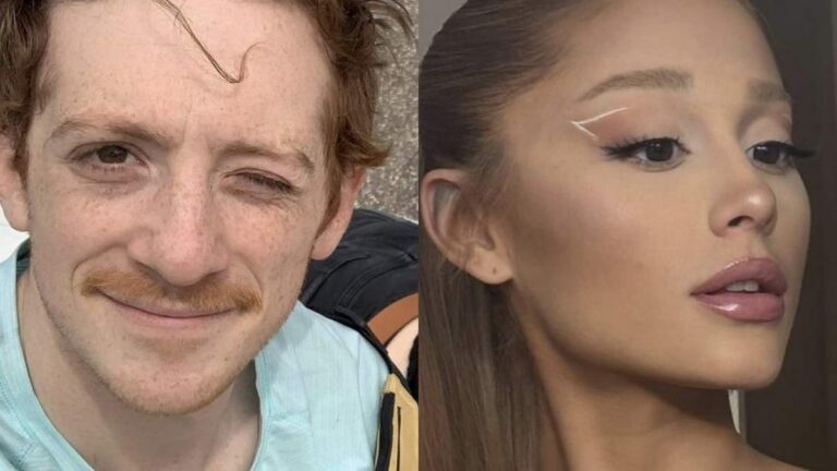 Ethan Slater and Ariana Grande; Ariana Grande and Ethan Slater