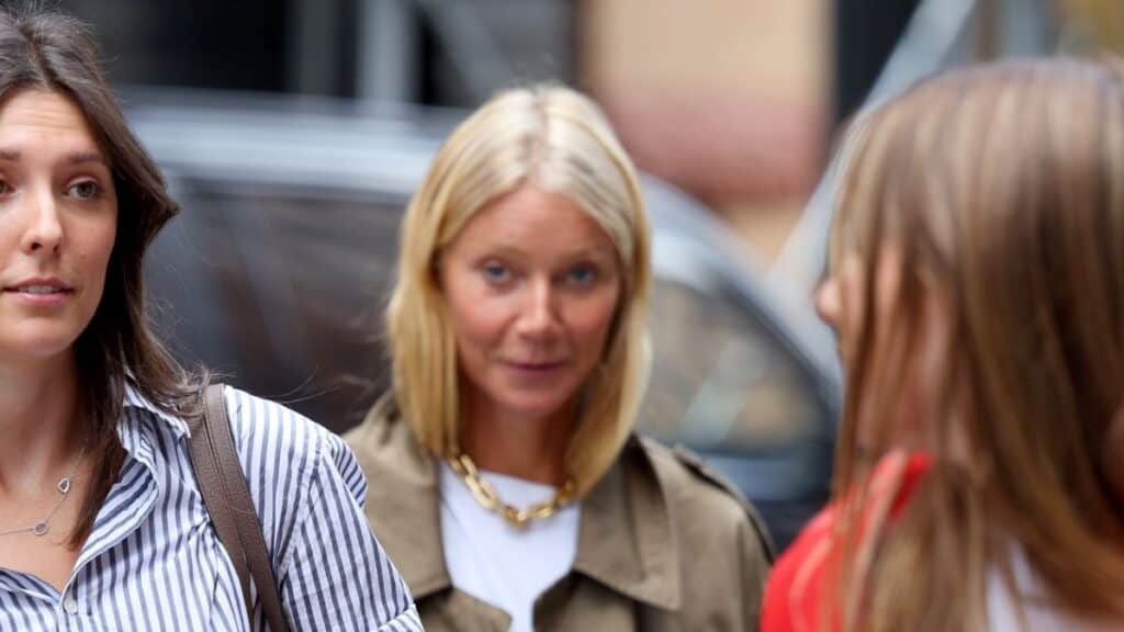 Gwyneth Paltrow Hides From Camera as Her True Age Shows During Makeup-Free Stroll