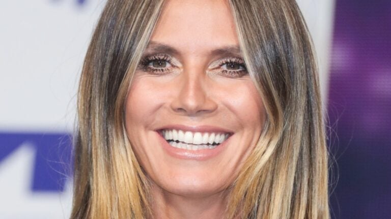 Heidi Klum smiles close up