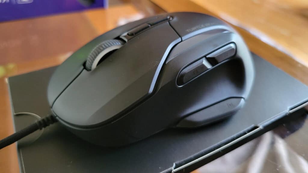 A close-up shot of the Kone II mouse