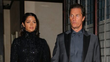 Matthew McConaughey and Camila Alves head to the Kering event in NYC