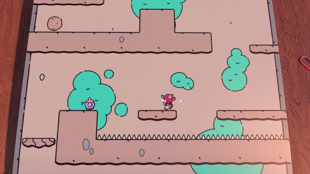 Platforming section in The Plucky Squire