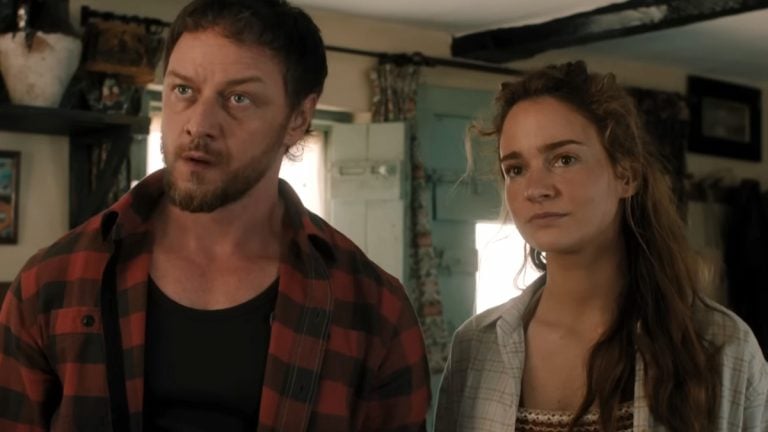 James McAvoy and Aisling Franciosi in Speak No Evil, which may or may not have a post-credits scene.