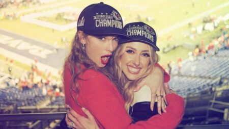 Taylor Swift and Brittany Mahomes; Brittany Mahomes and Taylor Swift