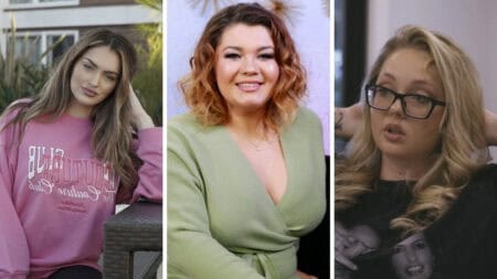 Taylor Selfridge (L), Amber Portwood (C), Jade Cline (R)