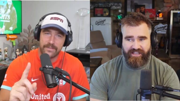 Travis and Jason Kelce on the New Heights Podcast