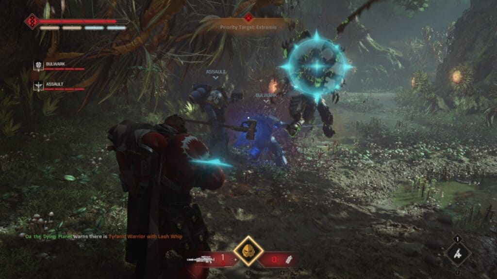 An enemy launches an attack you can parry in Warhammer 40000 Space Marine 2