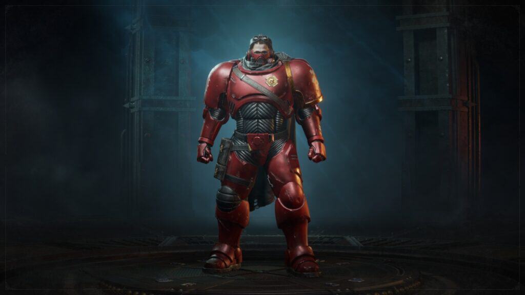 A World Eater poses in Warhammer 40,000: Space Marine 2