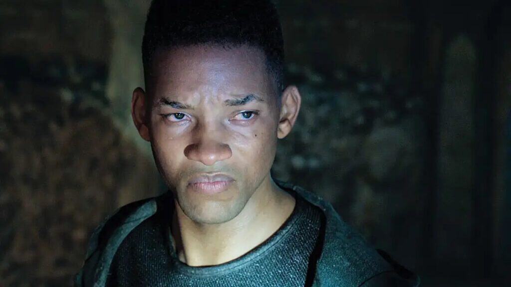 A shot of young Will Smith from Gemini Man