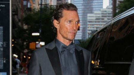 Matthew McConaughey heads to the Kering event in NYC