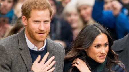 Prince Harry and Meghan Markle in public.