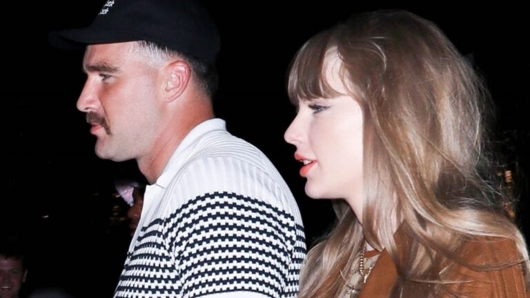 Taylor Swift and Travis Kelce during NYC date night.