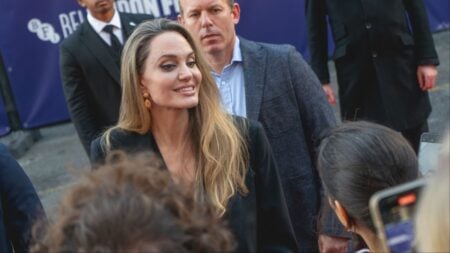 Angelina Jolie in London for a movie premier