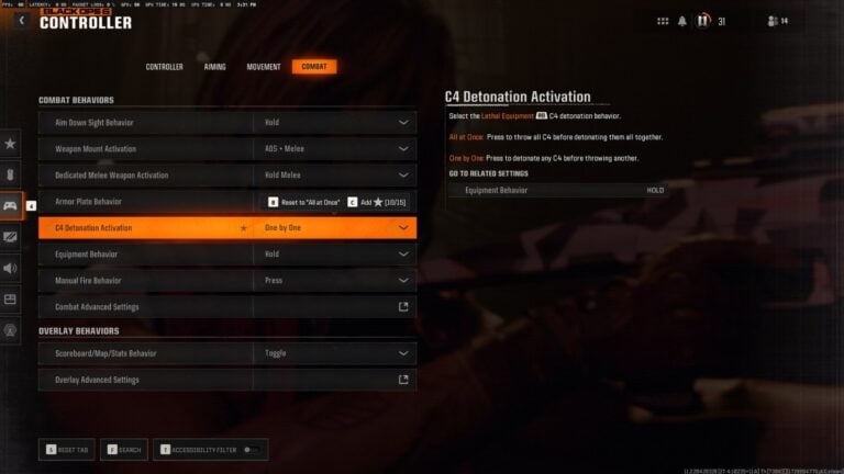 call of duty 6 pc controls
