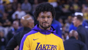 Bronny James at Lakers vs. Timberwolves