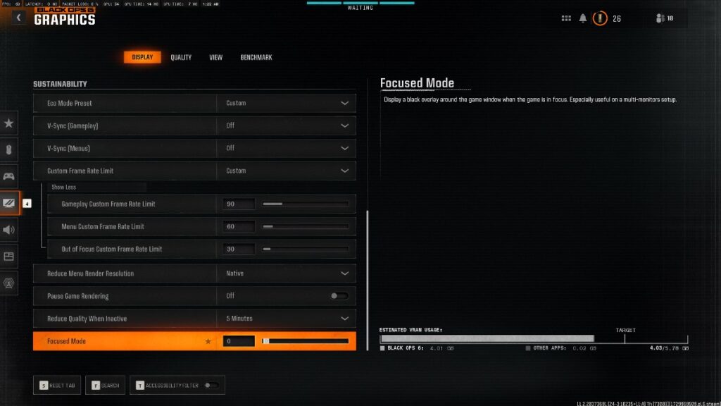 Best Black Ops 6 PC Graphics Display Settings