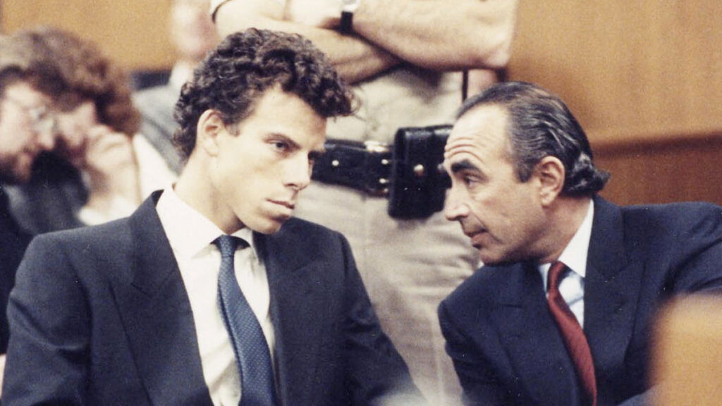 Erik Menendez during the Menendez brothers trial