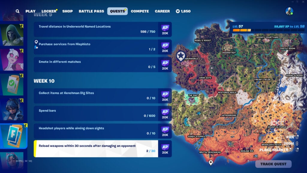 Fortnite Chapter 5 Season 4 Weekly Quests Week 10