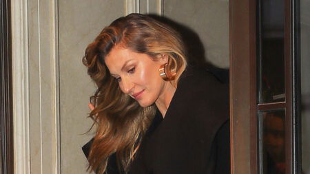 Gisele Bündchen spotted wearing a black ensemble while heading to The Tonight Show Starring Jimmy Fallon