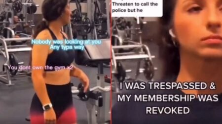 GymTok Karen Accuses Man Of Looking At Her 'He's Literally Across The Gym'