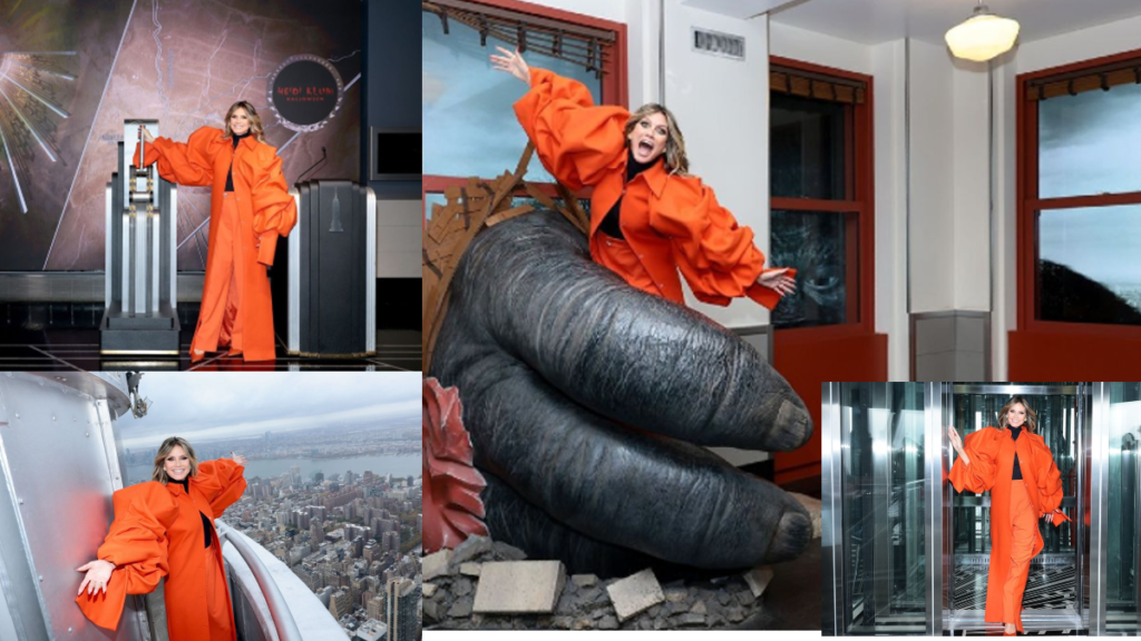 Heidi Klum at New York's Empire State Building,