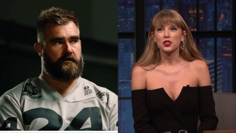 Jason Kelce and Taylor Swift interviews