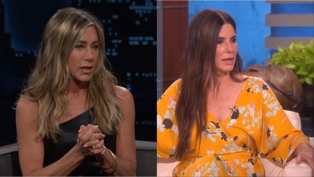 Jennifer Aniston and Sandra Bullock interviews